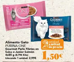 Gadis Purina One Gourmet Perle Filetes en Salsa o Junior Salmón oferta