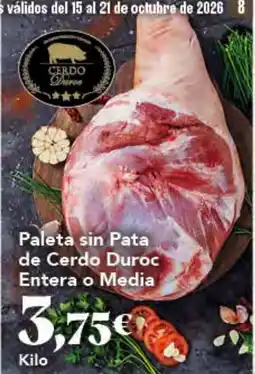 Gadis Cerdo Duroc paleta sin pata oferta