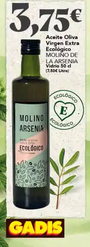 Gadis Molino de la Arsenia Aceite de oliva virgen extra ecológico oferta