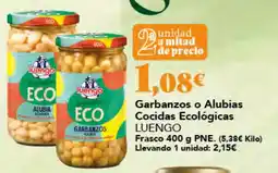Gadis Luengo garbanzos o alubias cocidas ecológicas oferta