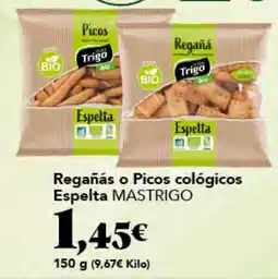 Gadis Regañás o Picos cológicos Espelta MASTRIGO oferta