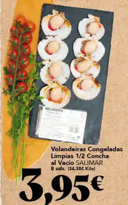 Gadis Salimar volandeiras congeladas limpias 1/2 concha al vacío oferta