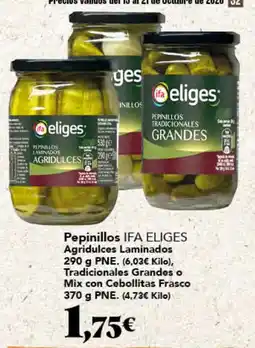 Gadis ifa eliges pepinillos agridulces laminados oferta