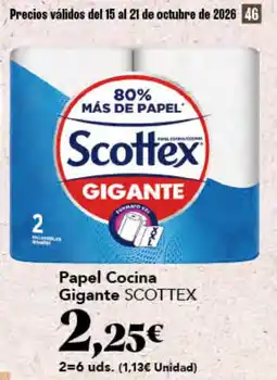 Gadis Scottex papel cocina gigante oferta