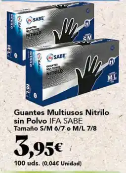 Gadis Ifa Sabe guantes multiusos nitrilo sin polvo oferta