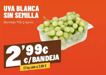Uva blanca sin semilla
