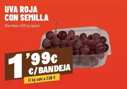 AhorraMas uva roja con semilla oferta