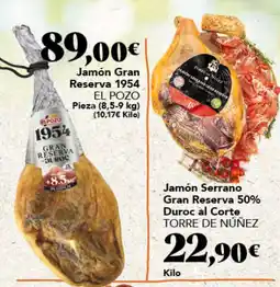 Gadis El Pozo jamón gran reserva 1954 oferta