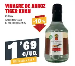 AhorraMas Tiger Khan vinagre de arroz oferta