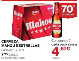 Supercor Mahou 5 estrellas oferta