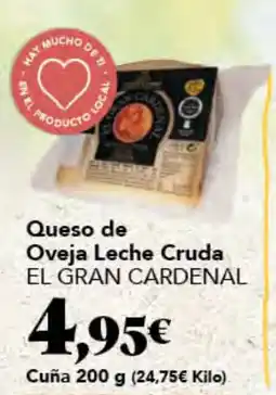 Gadis El gran cardenal queso de oveja leche cruda oferta