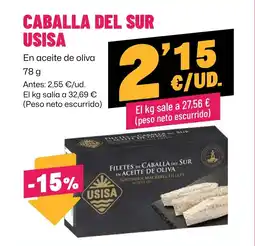 AhorraMas Usisa caballa del sur oferta
