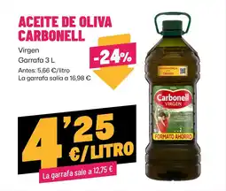 AhorraMas Carbonell aceite de oliva virgen oferta
