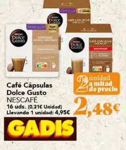 Gadis Café Cápsulas Dolce Gusto NESCAFÉ oferta