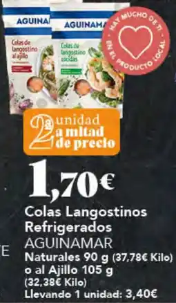 Gadis Aguinamar colas langostinos refrigerados oferta