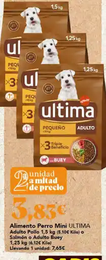 Gadis ultima Alimento Perro Mini oferta
