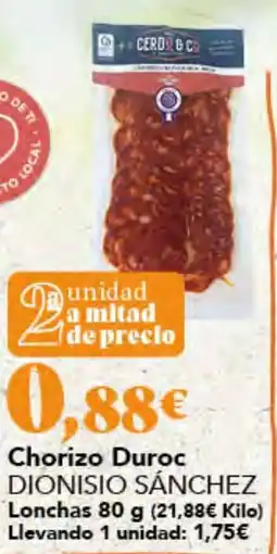 Gadis Chorizo Duroc DIONISIO SÁNCHEZ oferta