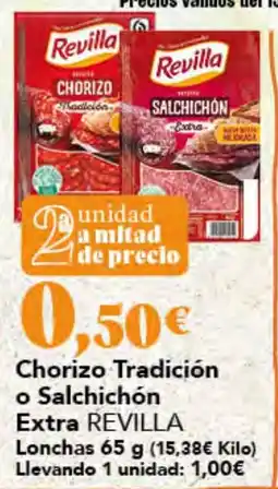 Gadis Revilla chorizo tradición o salchichón extra oferta