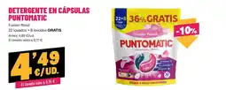 AhorraMas Puntomatic detergente en cápsulas fusión floral oferta