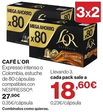 Café L'Or Espresso intenso o Colombia
