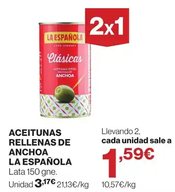 La Española aceitunas rellenas de anchoa