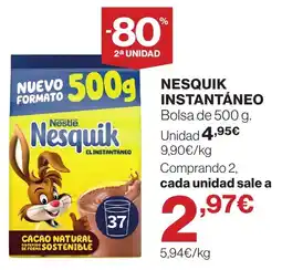 Supercor Nesquik instantáneo oferta