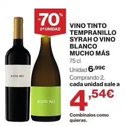 Supercor Mucho Más vino tinto tempranillo syrah o vino blanco oferta