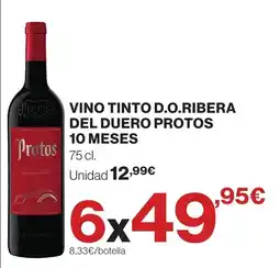 Supercor Protos vino tinto d.o. ribera del duero protos 10 meses oferta
