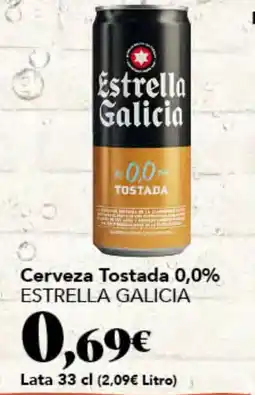 Gadis Estrella Galicia Cerveza Tostada 0,0% oferta