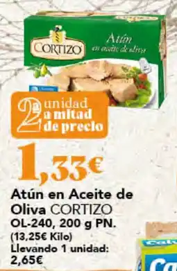 Gadis Atún en Aceite de Oliva CORTIZO oferta