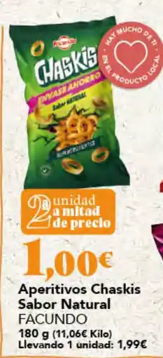 Gadis Chaskis Aperitivos Sabor Natural oferta