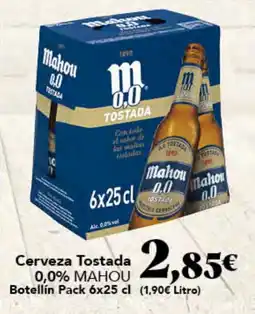 Gadis Mahou cerveza tostada 0,0% oferta