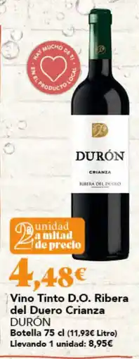 Gadis Durón vino tinto d.o. ribera del duero crianza oferta