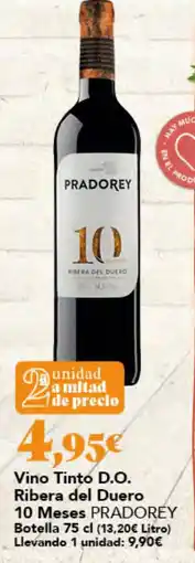 Gadis Pradorey vino tinto d.o. ribera del duero 10 meses oferta
