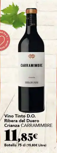 Gadis Carramimbre vino tinto d.o. ribera del duero crianza oferta