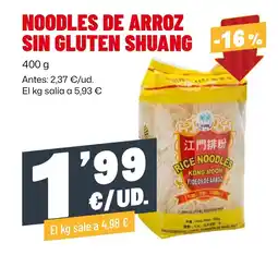 AhorraMas Shuang noodles de arroz sin gluten oferta