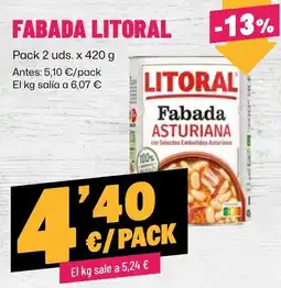 AhorraMas Litoral fabada asturiana oferta