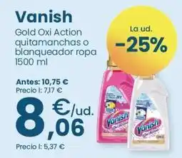 Clarel Vanish - gold oxi action quitamanchas o blanqueador ropa oferta
