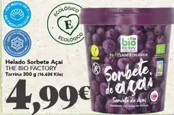 Gadis Bio - helado sorbete açai oferta