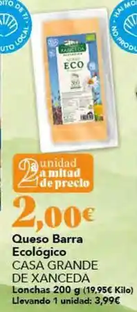 Gadis Xanceda - queso barra ecologico oferta