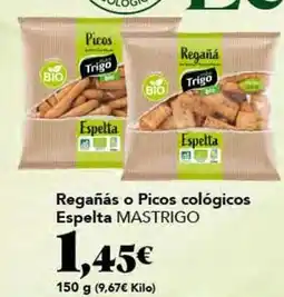 Gadis Bio - reganas o picos cològicos espelta oferta