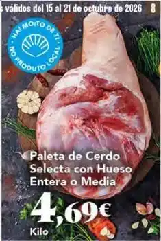 Gadis Selecta - paleta de cerdo selecta con hueso entera o media oferta