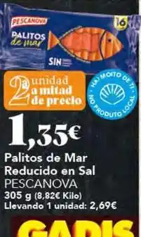 Gadis Pescanova - palitos de mar reducido en sal oferta