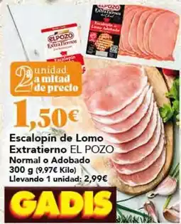 Gadis Elpozo - escalopín de lomo extratierno normal o adobado oferta