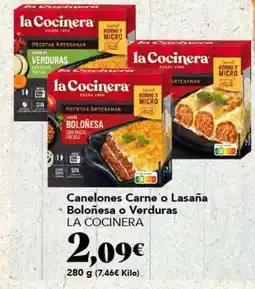 Gadis La cocinera - canelones carne o lasana bolonesa o verduras oferta