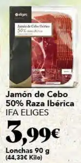 Gadis Ifa eliges - jamón de cebo 50% raza ibérica oferta