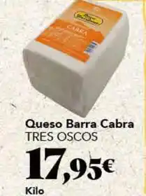 Gadis Tres oscos - queso barra cabra oferta