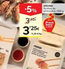 Caprabo Eroski crestes japoneses de pollastre oferta