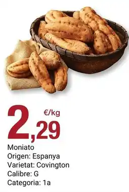 BonpreuEsclat Origen - moniato oferta
