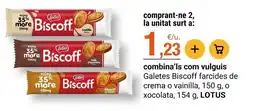 BonpreuEsclat Lotus - galetes biscoff farcides de crema o vanilla oferta